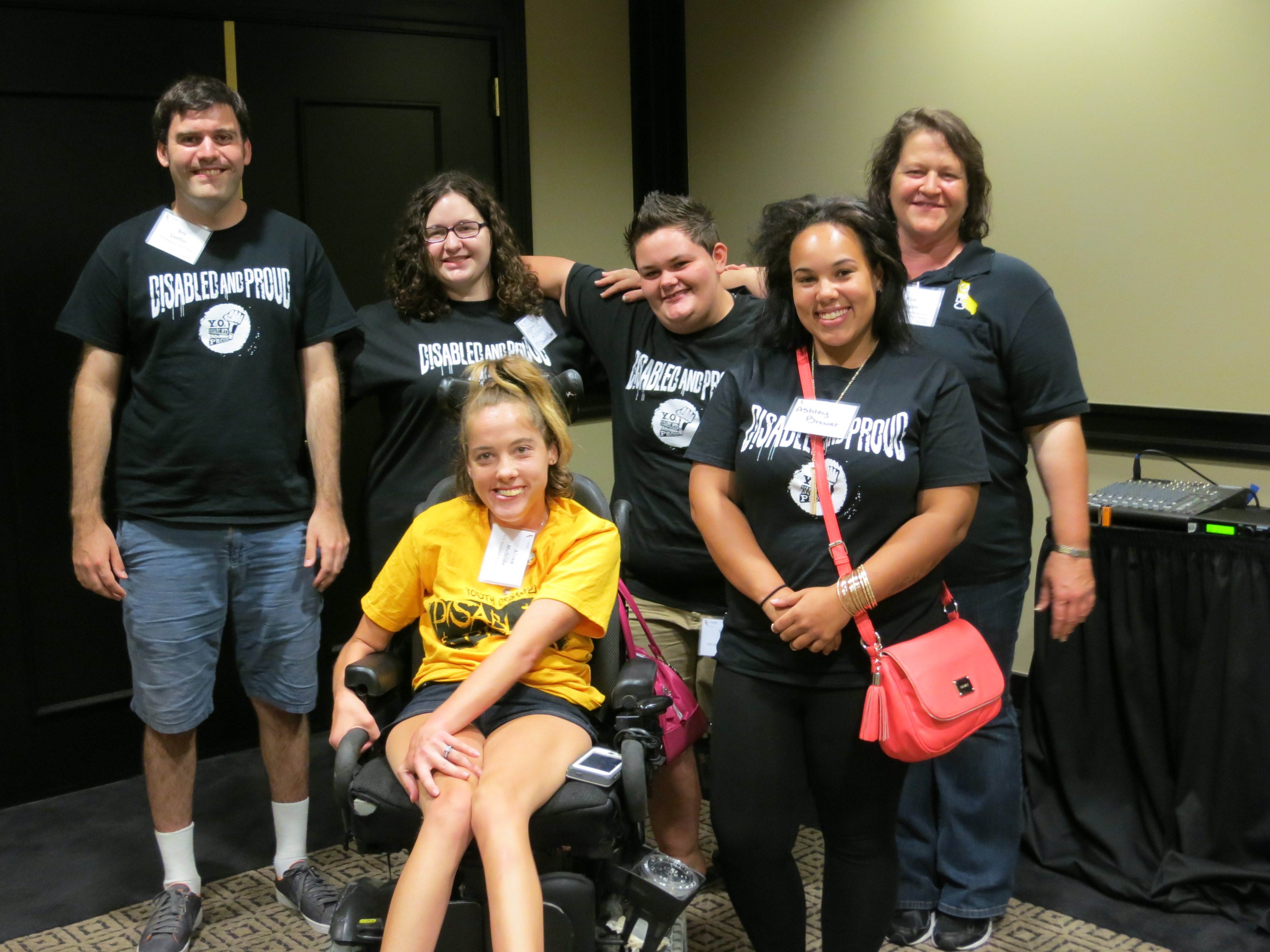 California Foundation for Independent Living Centers Staff and Client at CETF meeting in Sacramento