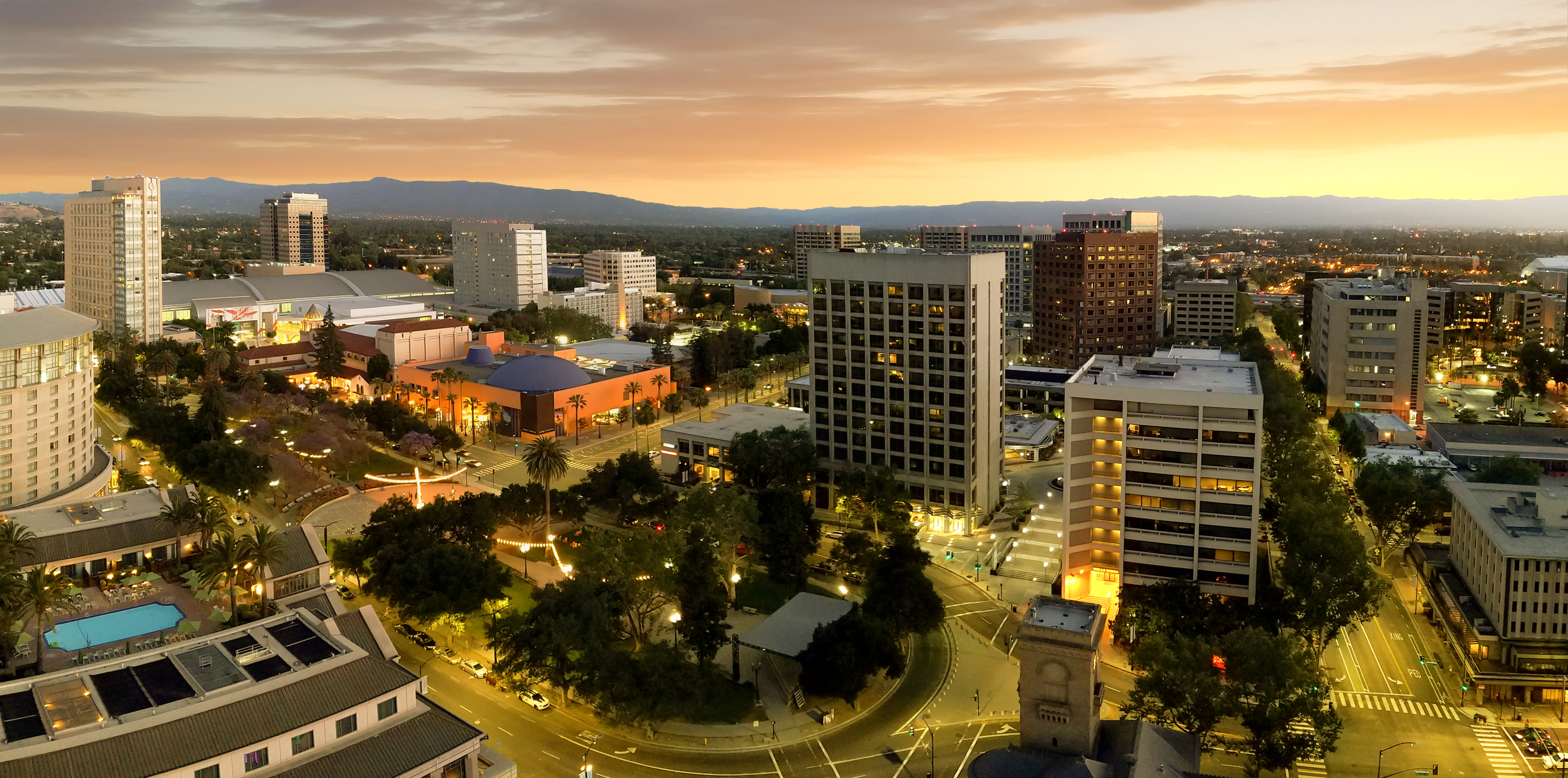 Panorama of San Jose California Downtown