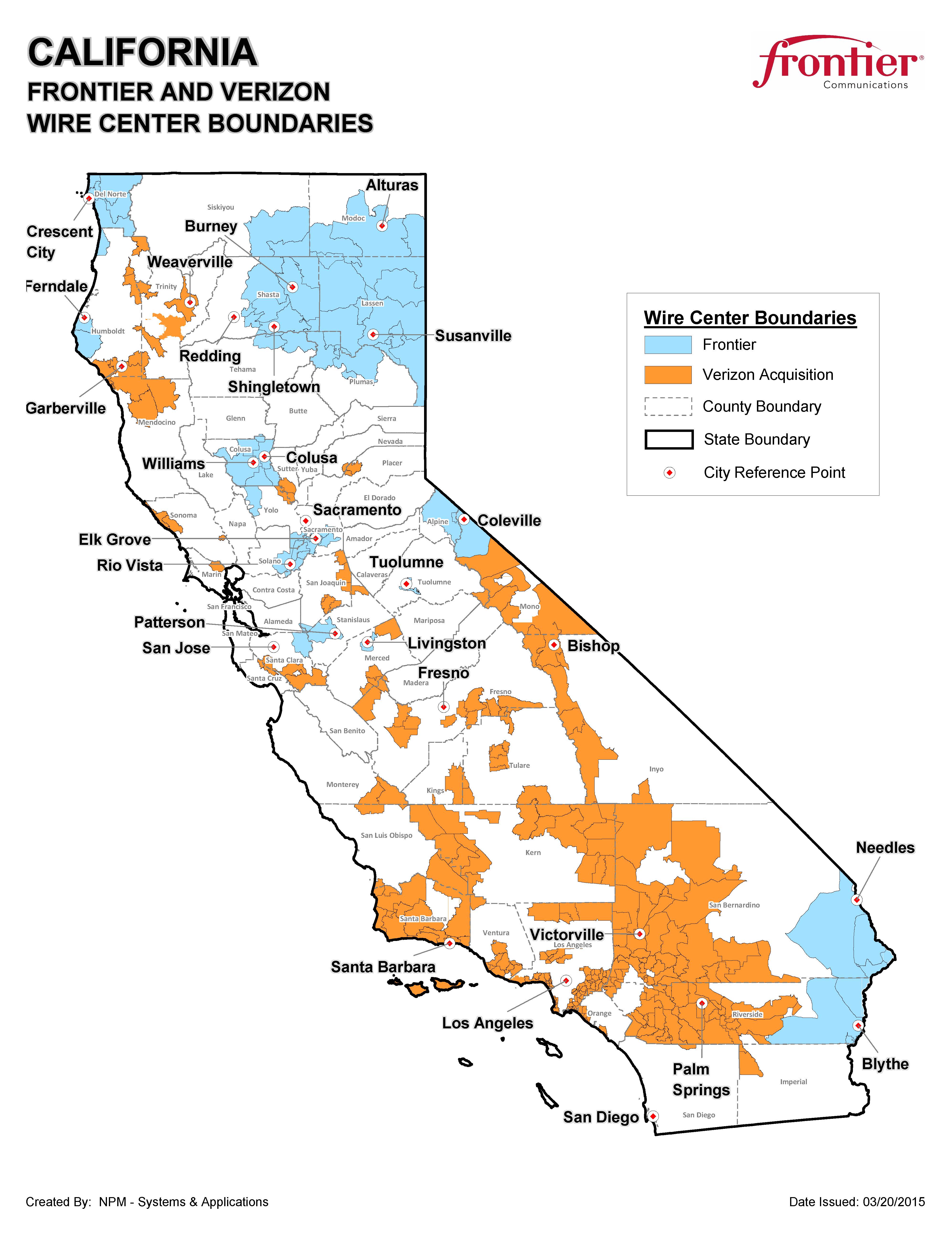 Frontier Service Areas