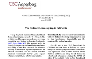 The Distance Learning Gap in California
