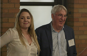 Frontier Frontier Communications Government and External Affairs Director Charlie Born and Government and External Affairs Manager Amy Warshauer