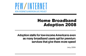PEW Home Broadband Adoption 2008