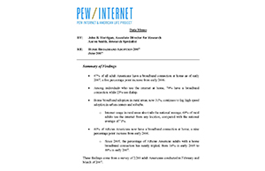 Home Broadband Adoption 2007 PEW portfolio thumbnail