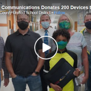 Placeholder photo - Facebook video: Frontier Communications Donate 200 Device to Del Norte Students