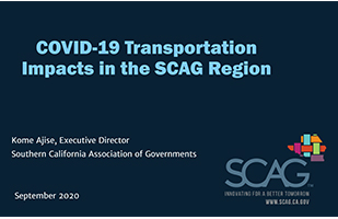 COVID-19 Transportation Impacts in the SCAG Region portfolio thumbnail