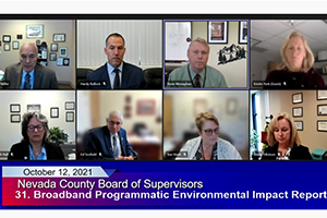 Nevada County Supervisors Approve Countywide EIR to Expedite Shovel-Ready Broadband Projects